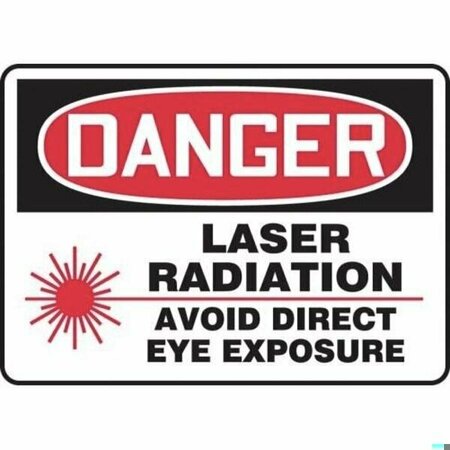 ACCUFORM OSHA DANGER Safety Sign LASER MRAD004XP MRAD004XP